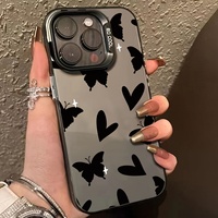 16 Pro Max Trendy Motorcycle Themed TPU Phone Case Imd Shockproof avec Cartoon Design et Phone Grip Inclus