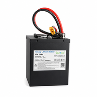 Pack de batteries lithium-ion personnalisé 52V 24Ah 1248Wh avec cellules NCM et BMS intelligent pour vélos électriques et trottinettes électriques