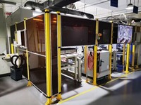 Pagar Pengaman Baja Industri untuk Perlindungan Stasiun Kerja Robot Varian 1 Pelindung Keselamatan Modular Tugas Berat