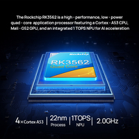Menu numérique 10,1 pouces en forme de L, écran IPS 10 pouces 800*1280 G+G RK3562 Quad-core NFC WiFi 6 BT5.4 RJ45 12V DC Tablette Android