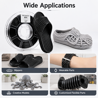 Filamento Flexible para Impresora 3D de TPU 85A 90A Rosa de 1.75mm, Resistente a Impactos y al Desgaste, Venta al Por Mayor
