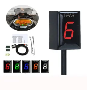 Hot Sale Motorcycle LED Speed Gear Display Indicator 1-6 Level Gear Counter With Support For motorcycle parts