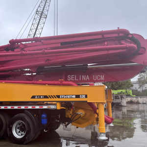 Used Isuzu Sany 37m 48m 52m <b>Concrete</b> Boom Pump Trucks Diesel Power & Essential Engine & Gear Components From China for Sale - Product Image 2