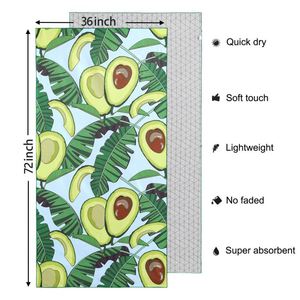 Serviette de plage en microfibre tissée antimicrobienne à séchage rapide et sans sable avec logo personnalisé - Tissu recyclé Repreve - Product Image 4