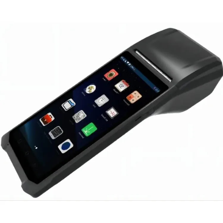 Android 6.0 6Inch Touch Screen Met Usb HT-Q5 Pro Nfc Ontvangst Printer 2G/3G/4G Handheld Mobiele Draagbare Pos Terminal