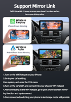 Écran IPS 10,25/12,3 pouces, Android Auto, CarPlay, DSP, GPS, lecteur multimédia, prise en charge MP3 pour Mercedes-Benz Classe C W204