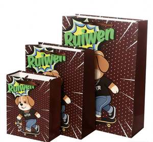 Sac en papier kraft mini de luxe en stock, petite taille, fait main, pour bijoux, avec marquage à chaud, pour accompagnement de cadeaux - Product Image 1