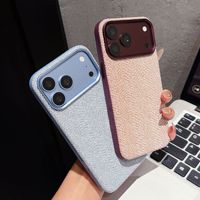 Étui de téléphone en tissu tissé texturé, coque magnétique fine pour iPhone 18 17 Pro Max, accessoires de téléphone tendance