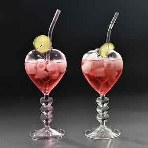 Cóctel en forma de corazón estilo Ins de nueva moda y copa de vino tinto con tallo largo <span class=keywords><strong>para</strong></span> hogares y fiestas - Product Image 5