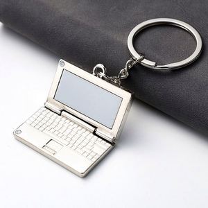 Llavero de Metal Ligero con Logotipo Personalizado Vintage al por Mayor, Mini Laptop 3D de Aleación, Teclado Plegable con Pantalla LCD, Resistente al Agua - Product Image 6