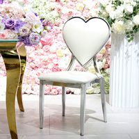 Chaise d'événement hôtelier moderne au design élégant en acier inoxydable empilable et durable pour mariage, banquet, salle à manger, salon, restaurant