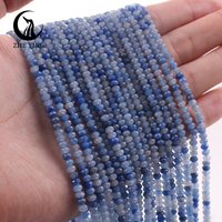 Perles Rondelles Facettées en Pierre 3*4mm Zhe Ying, Perles Rondelles Facettées en Jade 3mm