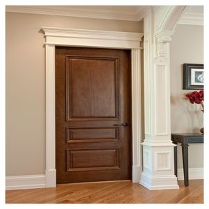 Prima Chine fabricant porte de bibliothèque cachée personnalisé ou Standard bas prix hangar à <span class=keywords><strong>bois</strong></span> avec fenêtre pour plaques de porte décor <span class=keywords><strong>bois</strong></span> - Product Image 3