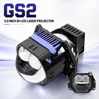 Kit de modernisation de phares de voiture 3 pouces 6000K Bi LED Laser Projecteur 12V 24V Feux de croisement et de route Lentille de phare automobile Rétrofit universel
