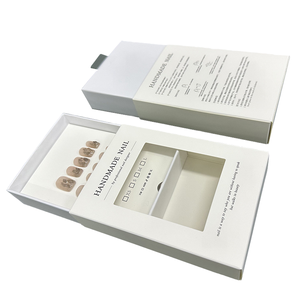 Portable Press-On Nail Storage Box Eco-Friendly DIY Nail Supplies Container Embossing Tape Salon Home Cosmetic <strong>Packing</strong> <strong>Case</strong> - Product Image 4