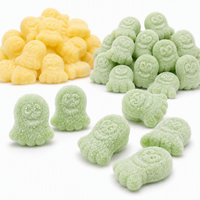 Zweedse Gummy Candy Octopusvormige Ananas Zure Vegan Halal Gecertificeerde US EU-conforme Kinderen Novelty Fun Snack