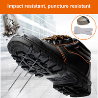 MR215 Chaussures de sécurité de randonnée antidérapantes de haute qualité et bon marché pour hommes, chaussures de travail résistantes à l'huile et à l'écrasement