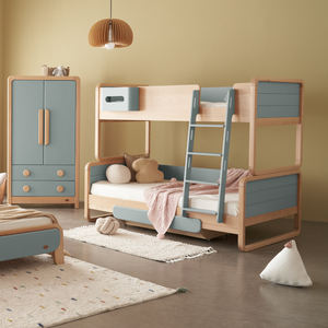 Only B2B Boori Personnalisé Moderne Assemblage Facile Bois Massif pour Enfants ou Enfants Maison Meubles de Chambre à Coucher Garçon Lit Haut et Bas - Product Image 2