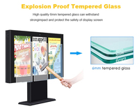 Pantallas Digitales LCD para Exteriores de 3000 Nits 4K, Resistentes al Agua, para Menús de Autoservicio en Restaurantes y Centros Comerciales