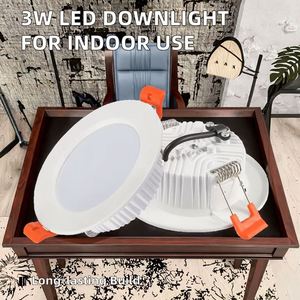 Modern 3W LED Downlight Aluminum Adjustable <b>Spotlight</b> with IP20 Indoor Lamp Housing - Product Image 2