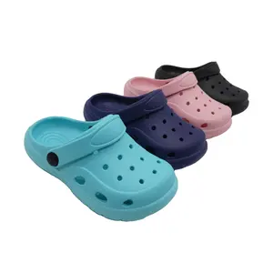 Sandal Taman Eva murni warna-warni sepatu bakiak anak-anak Cro cs injeksi bakiak Platform desain kustom bakiak lembut