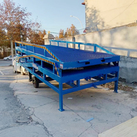 Rampe de quai hydraulique mobile pliable 6-15 tonnes, rampe de chargement de conteneurs robuste