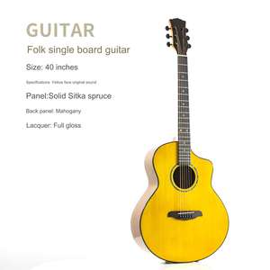 41 pollici nuova scheda singola <span class=keywords><strong>chitarra</strong></span> acustica brillante faccia di abete rosso folk <span class=keywords><strong>chitarra</strong></span> acustica all'ingrosso 36 pollici chitarre per gli studenti - Product Image 3