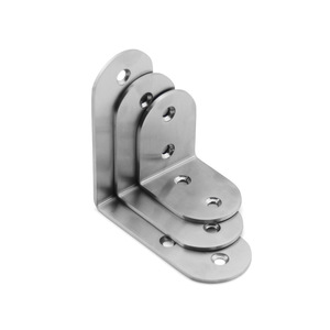 Soporte de Esquina en Forma de L de Acero Inoxidable Haldibosi, 50x50x38mm, 65x65x38mm, 85x85x38mm, Conector de Soporte para Estantes de Muebles - Product Image 2