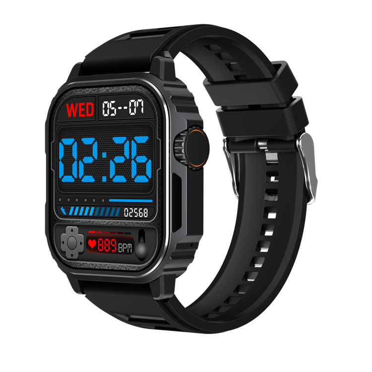 Tw11 Inch Outdoor Rugged Smart Watch Bt Call 300 Mah Large Battery Man  Sports Smartwatch