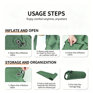 Colchón Inflable Portátil Impermeable, Colchoneta de Camping Ultraligera de TPU con Bomba de Pie Integrada - Product Image 4