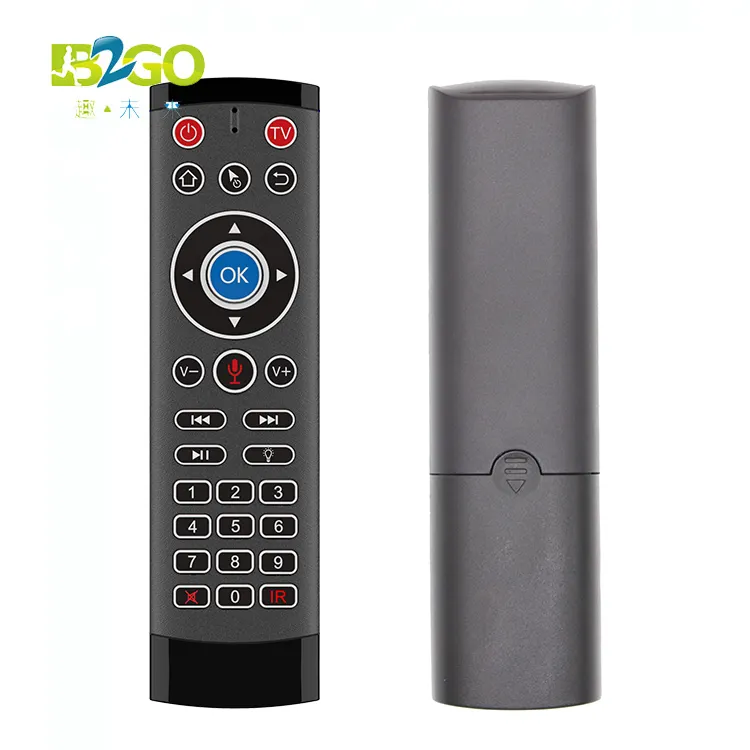 Factory Wholesale T1 Pro Max Voice Backlit Air Fly Mouse AAA Battery 2.4G Wireless Remote USB Keyboard For Android TV Box