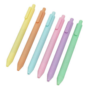 Bolígrafos de punta redonda de color sólido al por mayor con diseño creativo de macaron multicolor - Product Image 1