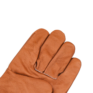<b>Leather</b> Safety Gloves <b>Wrist</b> Length Yellow <b>Cuff</b> Plain Style Eco-Friendly Touchscreen Casual Use Winter Thermal Protection - Product Image 6