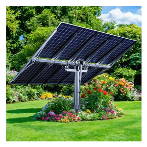 Système de suivi solaire automatique à axe unique monté au sol à poteau unique - Product Image 2