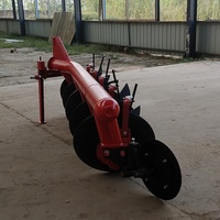 Arado de Discos de Alto Rendimiento de 5 Discos con Estructura de Tubos, Montado en Tractor con Enganche de 3 Puntos, Máquina de Arar para Agricultura Profesional