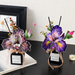 Ornements d'aromathérapie liquide en forme de fleur d'<span class=keywords><strong>iris</strong></span>, multi-parfums, pour une ambiance fraîche, pour table à manger, salon, bureau, sans flamme, essentiel - Product Image 2