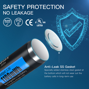 Batería recargable de <span class=keywords><strong>litio</strong></span> <span class=keywords><strong>AAA</strong></span> de larga duración1.5V 1100mAh de alta capacidad para juguete - Product Image 4