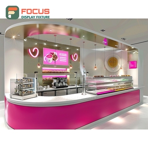 ตู้โชว์กาแฟระดับมืออาชีพ สีขาว สำหรับบริการบาริสต้า ตู้โชว์สินค้าคาเฟ่ - Product Image 6