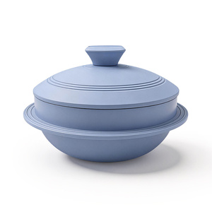 Casserole coréenne en fonte d'aluminium antiadhésive OEM, pour soupe miso, ragoût, bibimbap, pot <span class=keywords><strong>à</strong></span> <span class=keywords><strong>riz</strong></span>, Ttukbaegi - Product Image 1