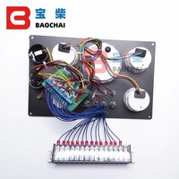 Tableau de bord marin exquis pour acier inoxydable résistant aux UV 12/24V avec tableau de bord à 5 jauges