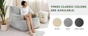 Sillón Puff Sofá Cama de Diseño Moderno con Relleno de Espuma Duradero, Ecológico, Cómodo y Acogedor para Escuela, Taller, Apartamento, Sala de Estar - Product Image 6