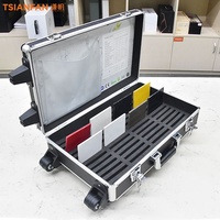 Valise de transport en aluminium pour échantillons de granit, quartz, céramique, pierre et marbre, type vitrine