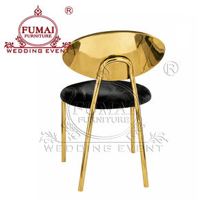 Chaise de mariage de partie nuptiale d'acier inoxydable d'or de meubles d'événement - Product Image 6
