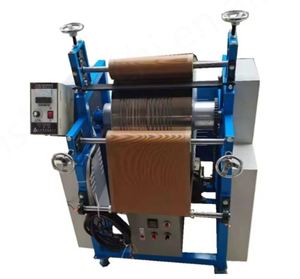 Adjustable Speed Large Roller Semi-Circular <b>Laminator</b> Hydraulic Drill Leather Pumping <b>Machine</b> Heating for Leather Leather - Product Image 2