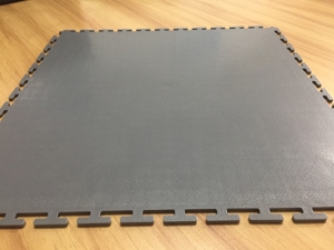 Great for Bathrooms Kitchens <b>Workshops</b> Wet Areas Anti-Slip PVC Locking Floor Mats Textured Surface 6mm Safety Vinyl Flooring - Product Image 2