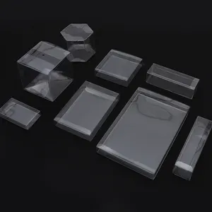 Прозрачная пластиковая упаковочная коробка из ПЭТ, прозрачная пластиковая коробка, маленькие пластиковые коробки
