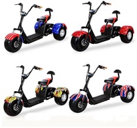 EEC COC certifié 60V 20ah Double batterie Citycoco 1500W 2000W 3000w gros pneu scooter électrique véhicule à deux roues