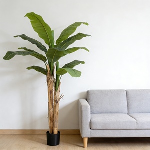 <span class=keywords><strong>Grand</strong></span> <span class=keywords><strong>Bananier</strong></span> Artificiel en Pot, Réaliste et Écologique, en Plastique Durable, Résistant à l'Eau, pour Intérieur et Extérieur - Product Image 5