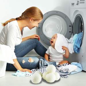 Bolas de Secadora de Fieltro de Lana Ecológicas, XL, 100% Lana Hecha a Mano, Reutilizables, Duraderas, Alta Eficiencia, Aceleran el Tiempo de Secado - Product Image 5