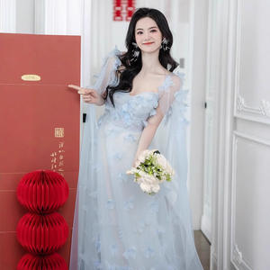 S2120L nuovo piccolo banchetto di moda fresca <span class=keywords><strong>cerimonia</strong></span> di formazione di compleanno di lusso luce di nicchia abiti da <span class=keywords><strong>damigella</strong></span> nuziale di fascia alta - Product Image 4